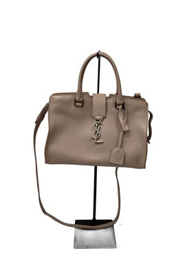 Saint Laurent Baby Monogram Cabas bag taupe Leather Pink